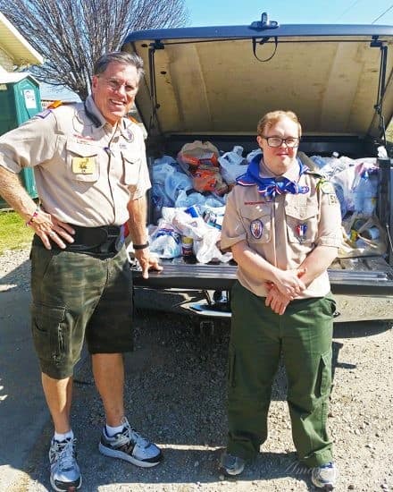 Boy Scouts 1846 Food Drive 2017a